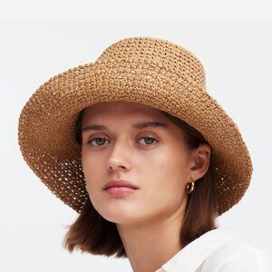 Madewell Lantern Straw Hat Size M/L